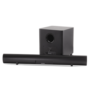 JBL SB 26 - Black - Advanced Soundbar with Bluetooth® and powered wireless subwoofer - Detailshot 1
